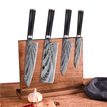 KATANA FIVE | Essential 5 pcs Knife set | 4 Knives with Magnetic Wood Block