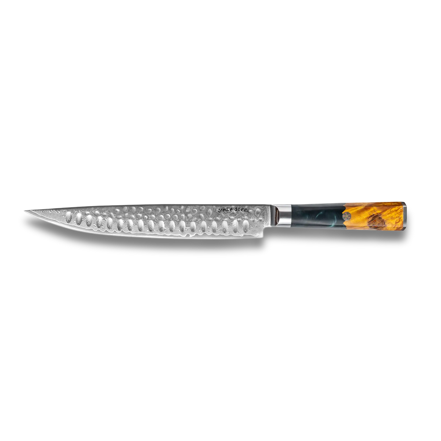 Couteau à découper Kaze Katana 9 po | Acier Damas par Ginza Steel