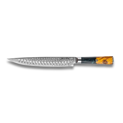 Couteau à découper Kaze Katana 9 po | Acier Damas par Ginza Steel