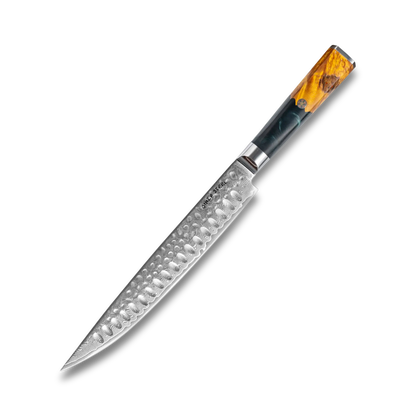 Couteau à découper Kaze Katana 9 po | Acier Damas par Ginza Steel