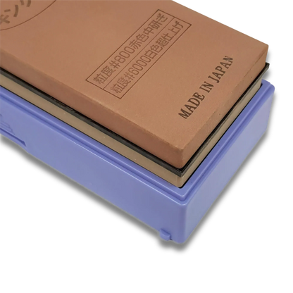 Pierre à aiguiser double face KING PB-04 – Grains moyen et fin #800/#6000 – Fabriquée au Japon