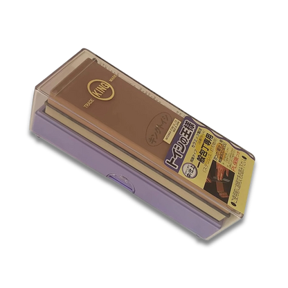 Pierre à aiguiser double face KING PB-04 – Grains moyen et fin #800/#6000 – Fabriquée au Japon