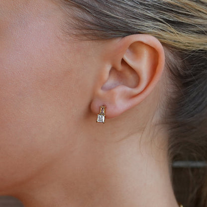 Boucles d'oreilles clous rétro KIRA « Brille avec style » en cristal et zirconium