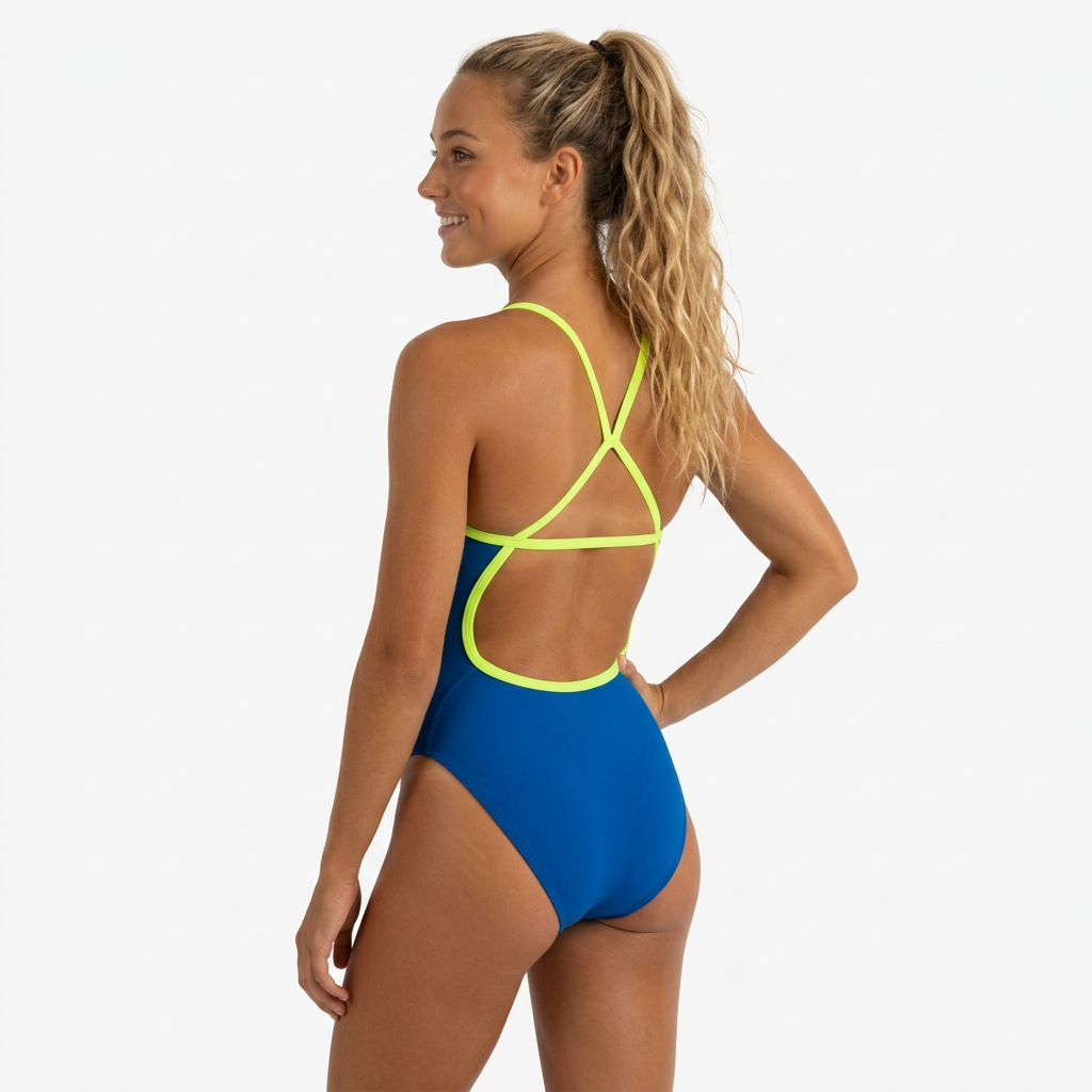 Maillot de bain de performance une pièce Kaiya à dos ouvert par Norca
