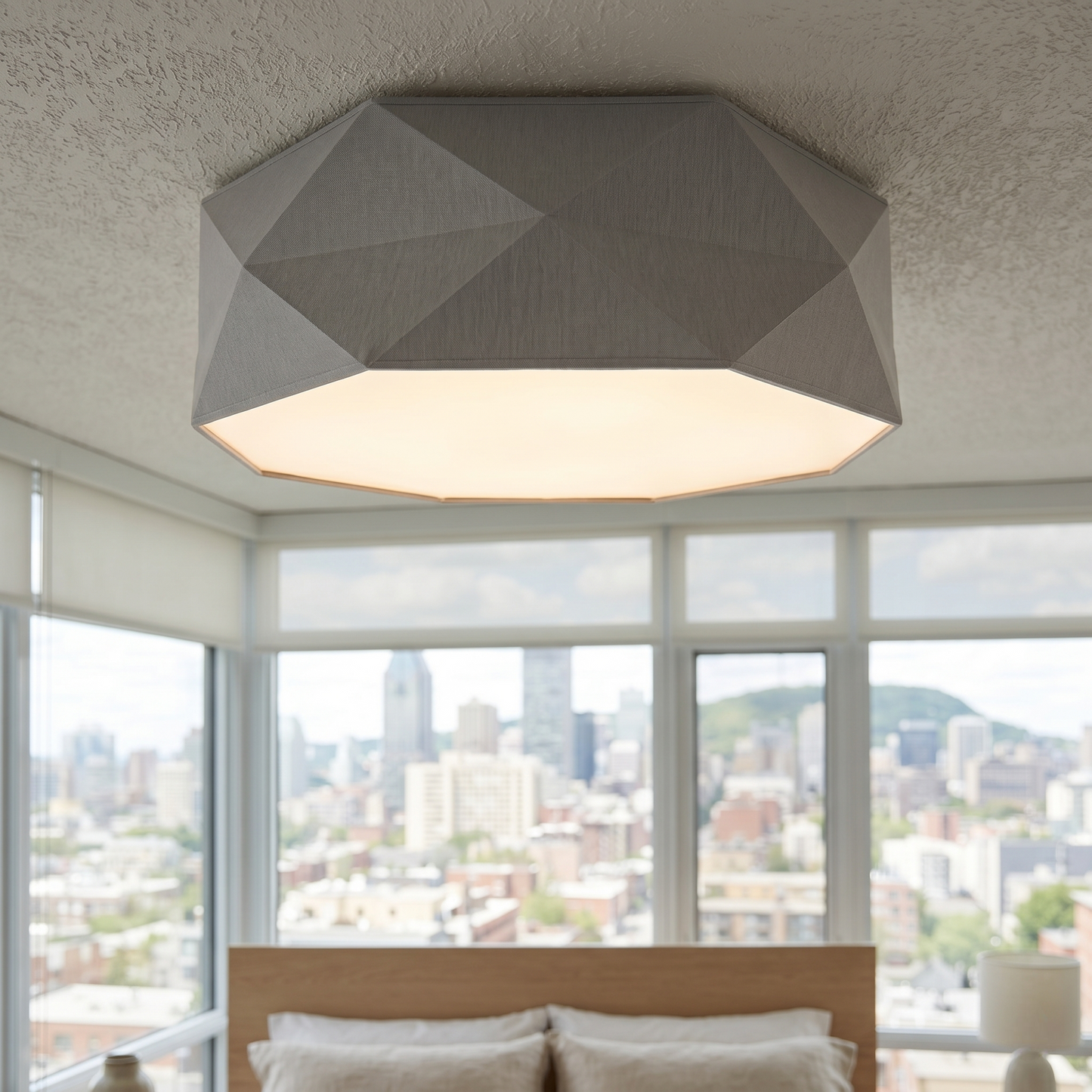KANTOOR Plafonnier encastré gris moderne