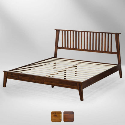 Cadre de lit en bois massif Kaylin