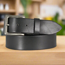 Ceinture unie en cuir Keldon pour homme