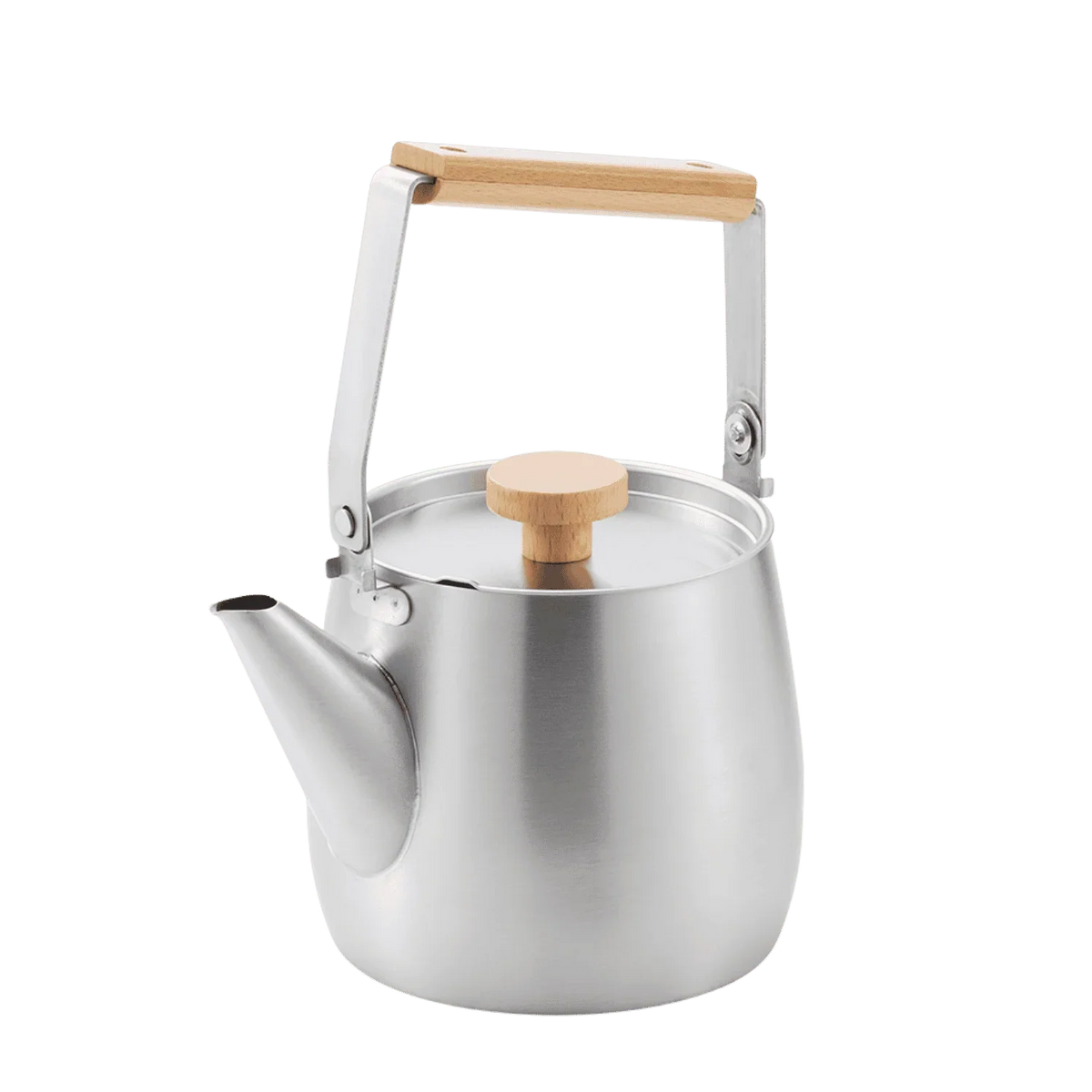Yoshikawa Aikata Stainless Steel Kettle 1.8L – Natural Wood Handle | Japan