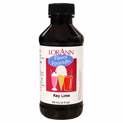 Key Lime Flavor Fountain - 4 oz. - 32 oz. - Ice Cream and Beverage Flavors - LorAnn Oils - Canadian Distribution - Ships Free Within Canada on Orders Above CAD $199