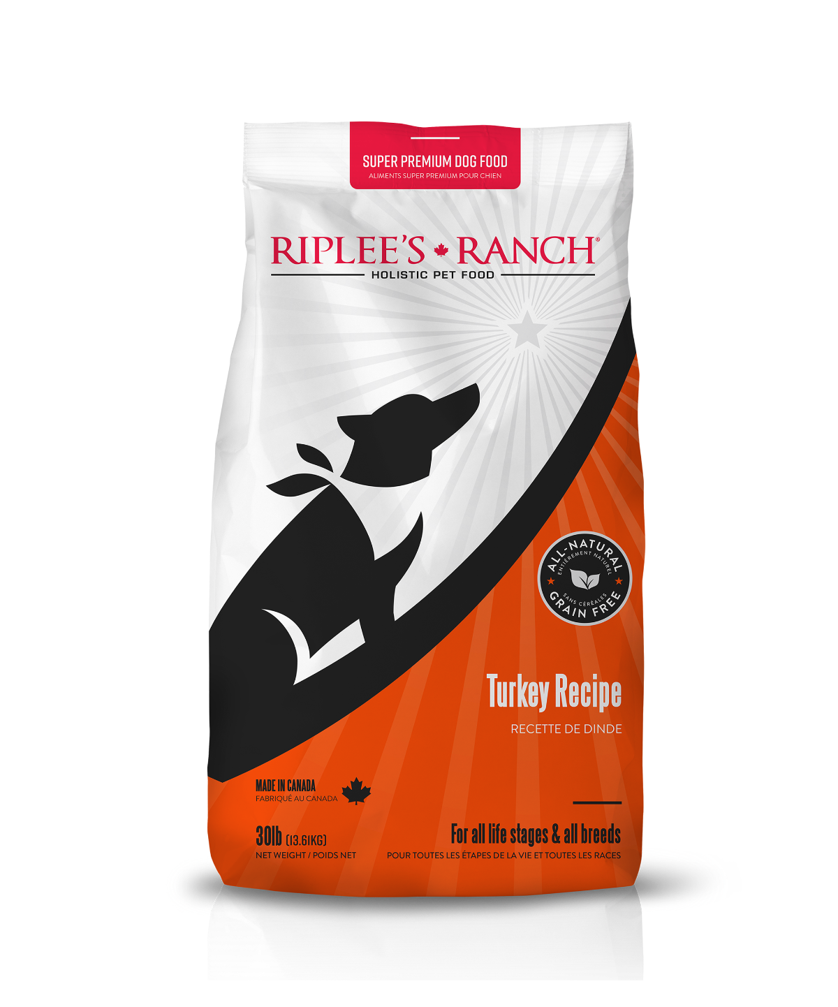Turkey Recipe Dog Food - 30lb Bag