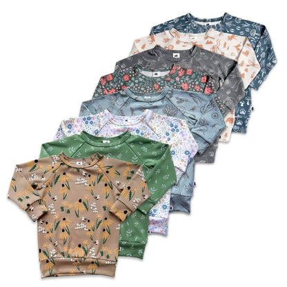 Baby/Kids' Bamboo Raglan Pullover | Bumblebee Meadow