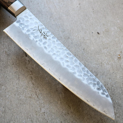 Tsunehisa Tsuchime Santoku 180 mm (Manche marron)