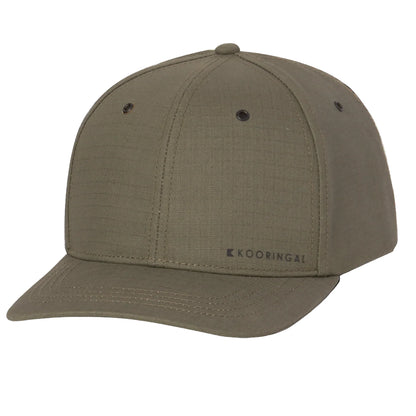 Kooringal Men's Taree Cotton Canvas 6 Panel Ball Cap with Wicking Liner One Size
