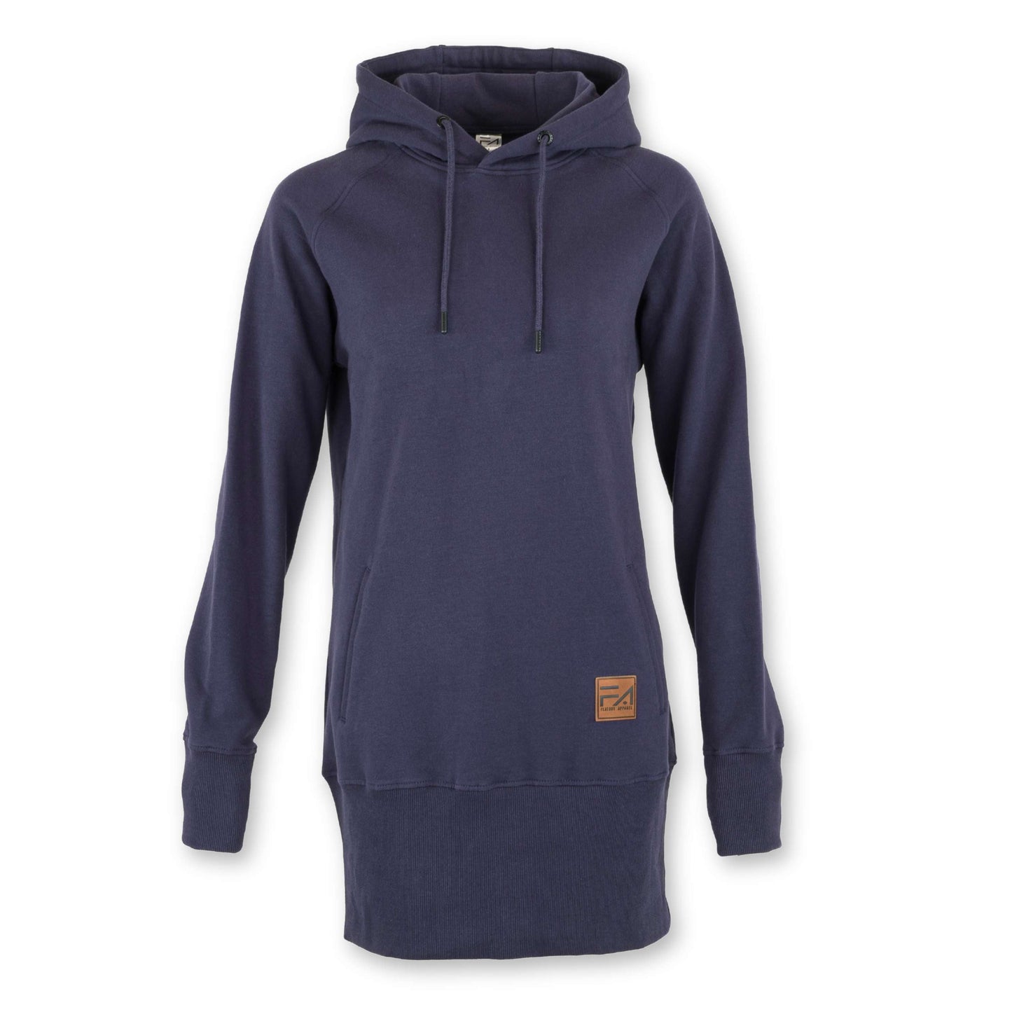 Kora Long Hoodie Violet Foncé