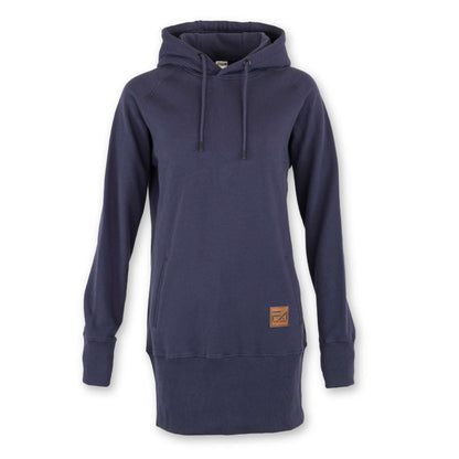 Kora Long Hoodie Violet Foncé