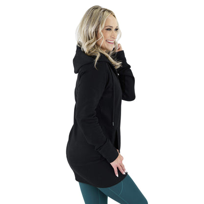 Kora Long Zipup Hoodie Black