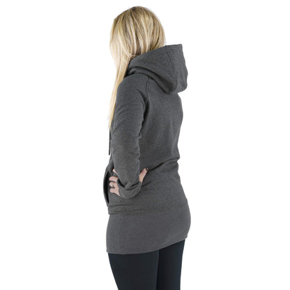 Kora Long Hoodie Charcoal