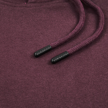 Kora, long hoodie prune