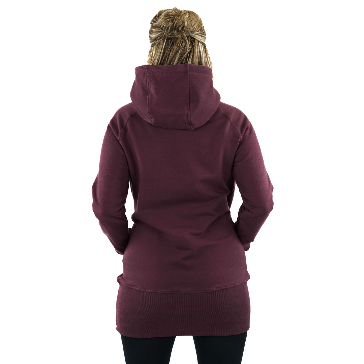 Kora, long hoodie prune
