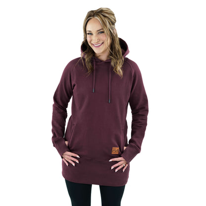 Kora, long hoodie prune