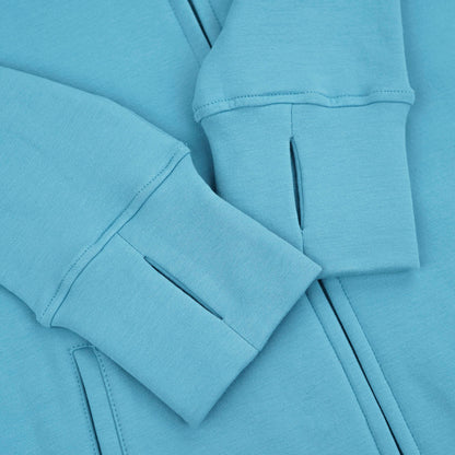 Kora Long Zipup Hoodie Sky Blue