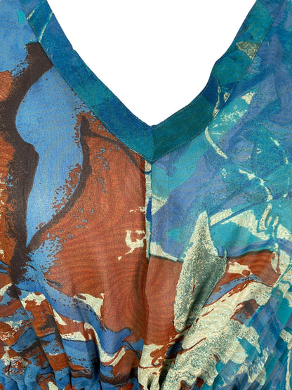 PRG6365 Sheer Avatar Pure Silk Maxi Kaftan