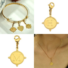 Gold Ornate Alphabet Letter Charms (A–Z) for Necklaces & Bracelets