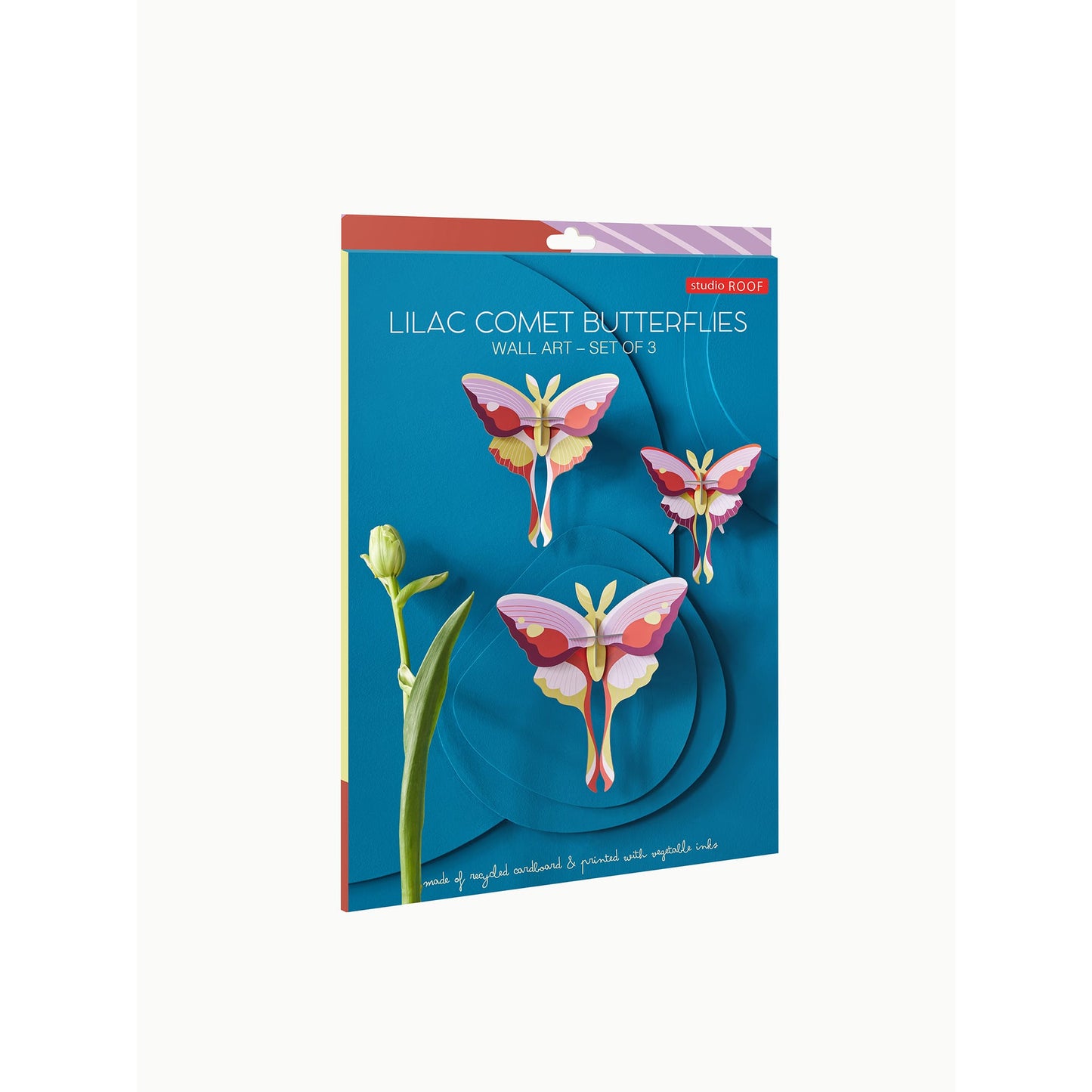 Papillons Comète Lilas<br> Lot de 3