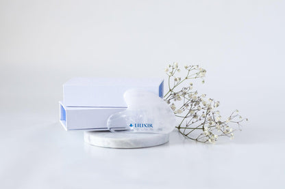 Outil d'acupression Gua Sha en cristal blanc