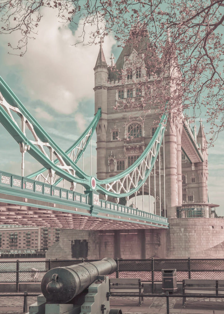 Décoration murale LONDRES Pont de la Tour en détail | style urbain vintage