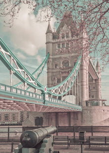 Décoration murale LONDRES Pont de la Tour en détail | style urbain vintage