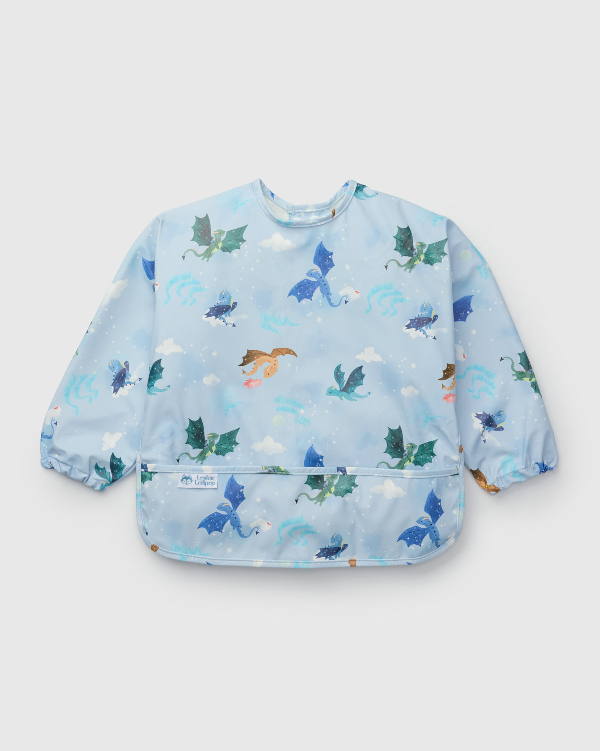Long Sleeve Bib - Magical Dragons
