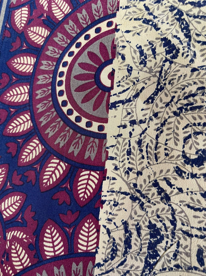 PRC6912 Veste en pure soie à manches kimono avec ceinture
