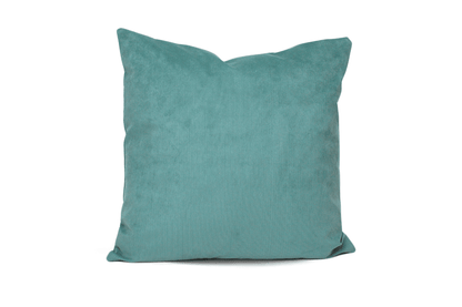 Housse de coussin en velours côtelé lagon