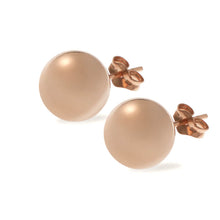 Large Rose Gold Ball Stud Earrings