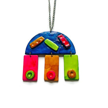 Grand pendentif fantaisie fait main