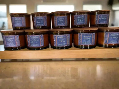 SANCTUM — EARTH ELEMENT | Grounding luxury coconut apricot wax candle