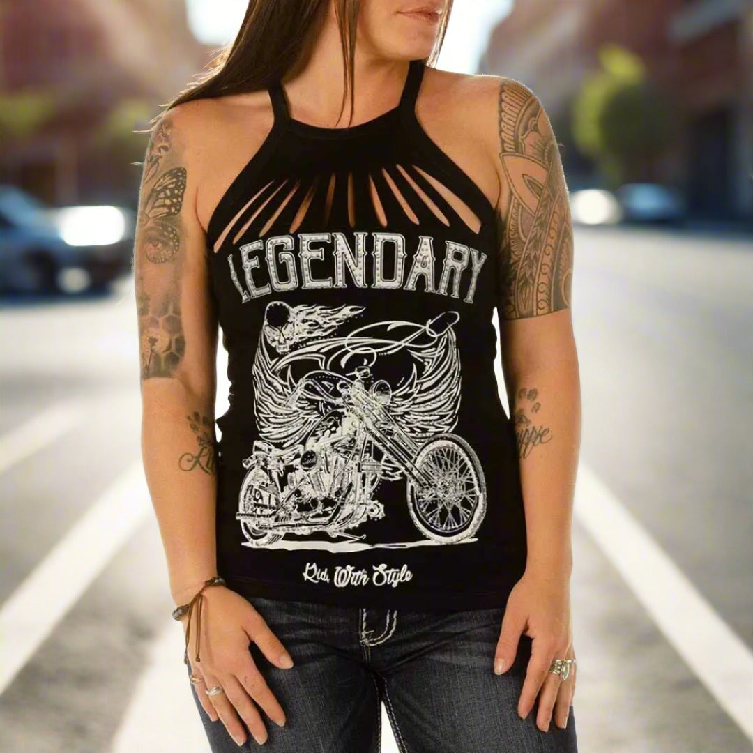 Débardeur Ghost Rider Liberty Wear pour femme