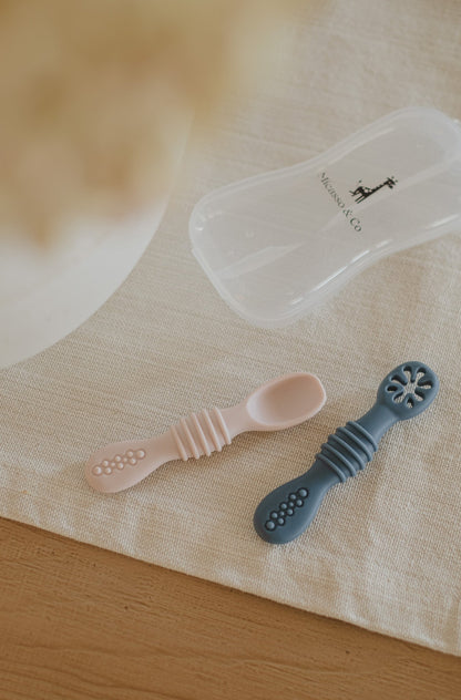 Silicone learning spoons
