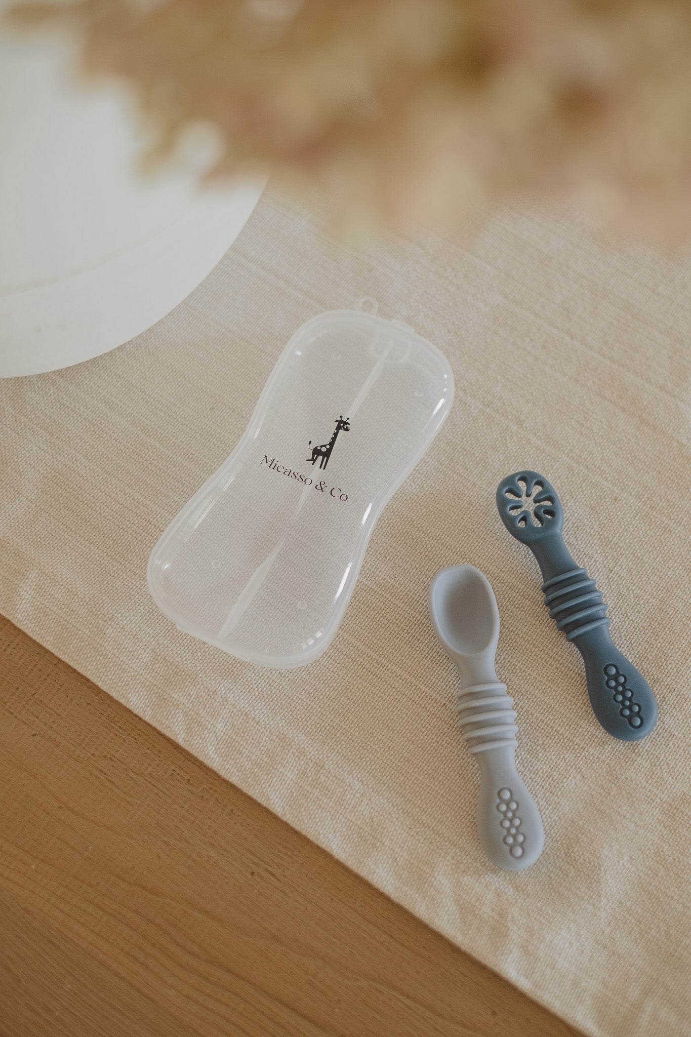 Silicone learning spoons