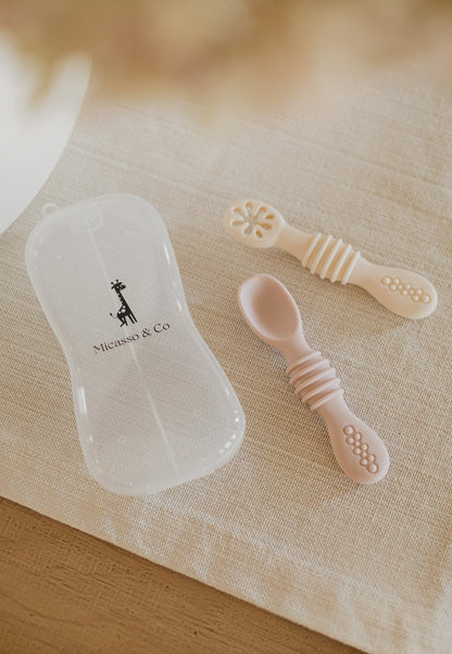 Silicone learning spoons