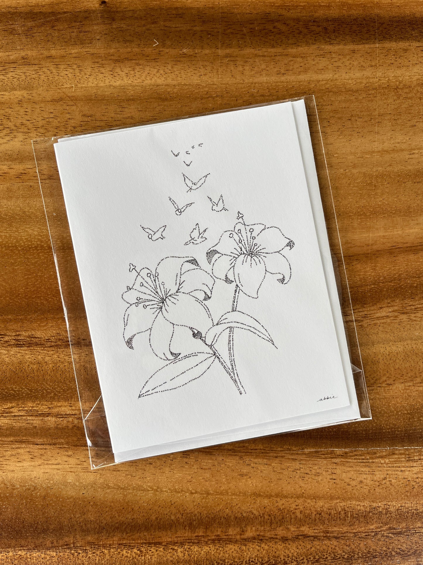 Les lys et les oiseaux (Matthieu 6) | Carte de vœux "Closer Look"