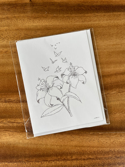 Les lys et les oiseaux (Matthieu 6) | Carte de vœux "Closer Look"