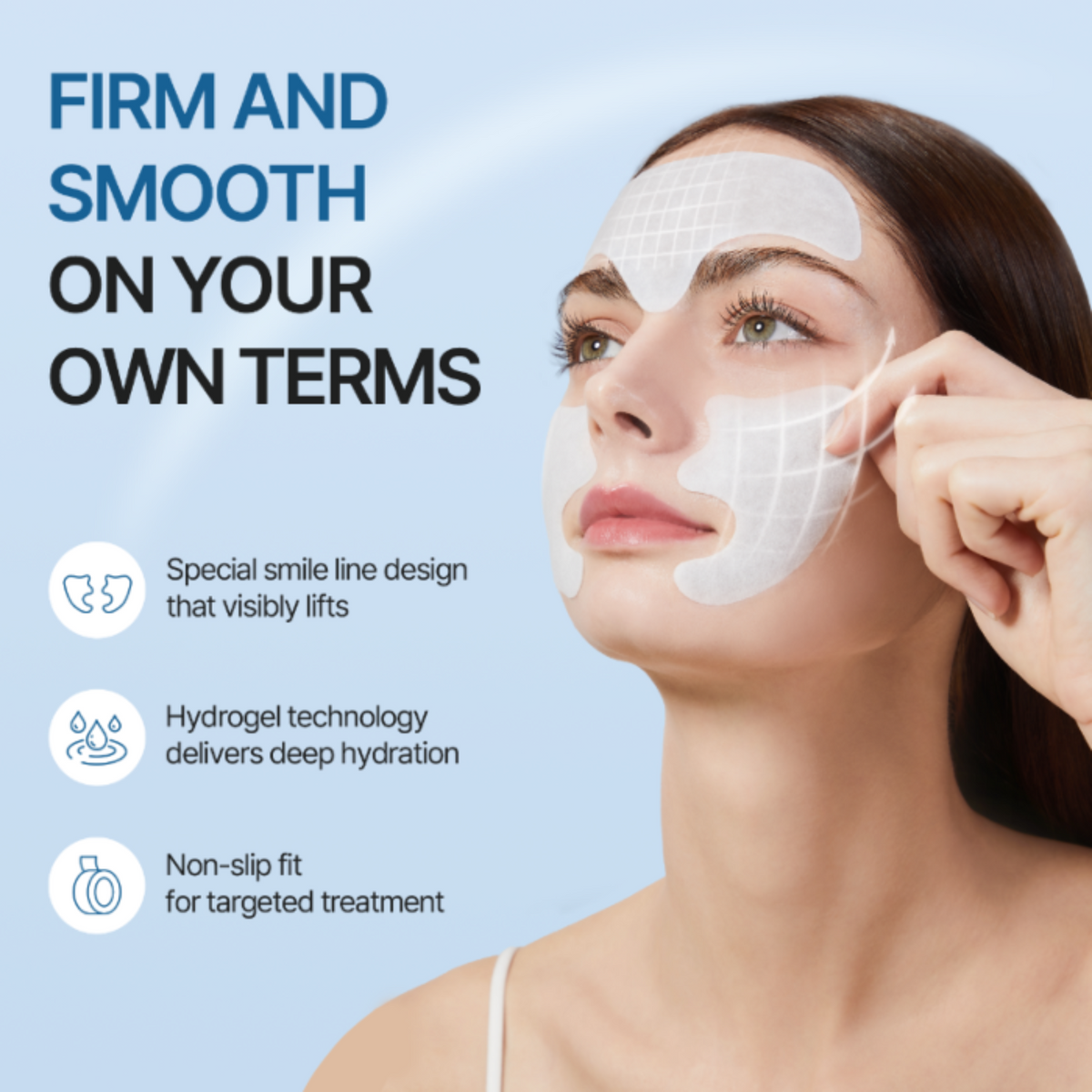 Forehead and Smile Line Wrinkle Patches