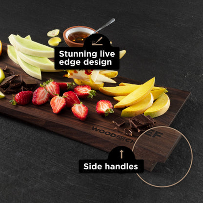 Live Edge Hardwood Charcuterie Board