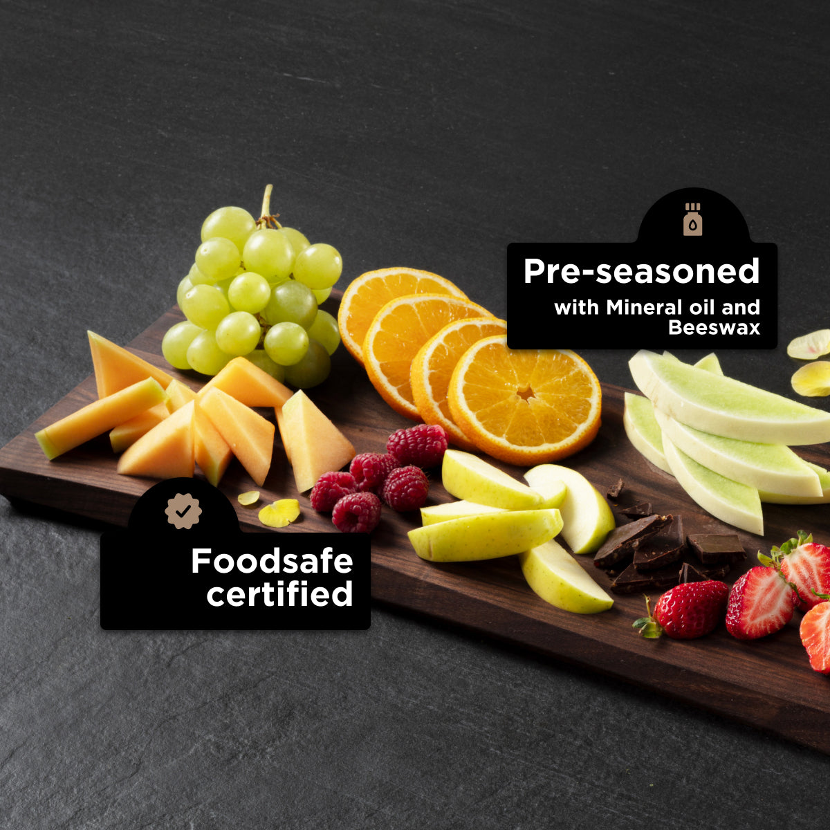 Live Edge Hardwood Charcuterie Board