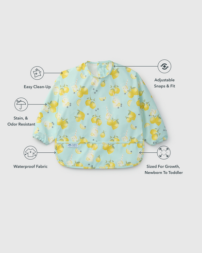 Long Sleeve Bib - Lemon Squeezy
