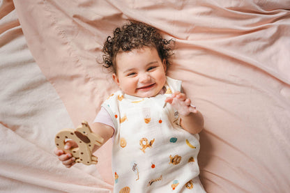Baby Bamboo Muslin Sleep Bag 0.5 TOG - French Breakfast