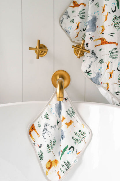 Hooded Towel Set - Safari Jungle