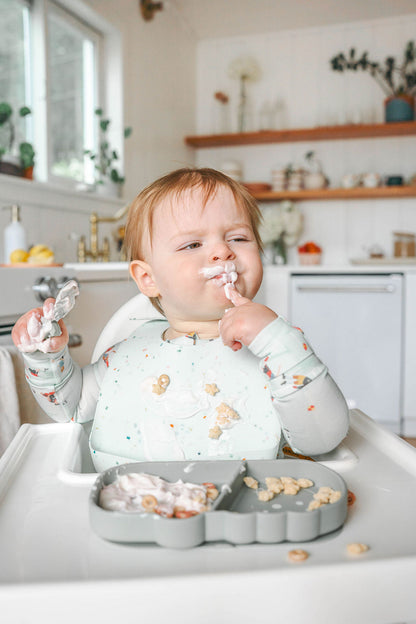 Silicone Bib - Confetti Mint